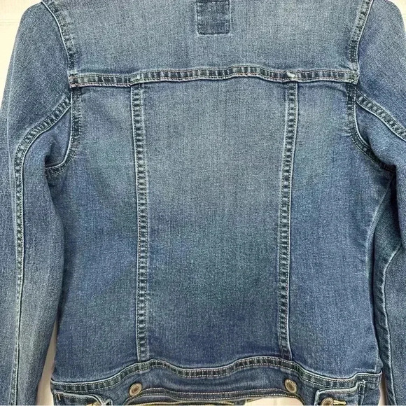 Old Navy Jean  Jacket Distressed Size Small - Picture 13 of 16